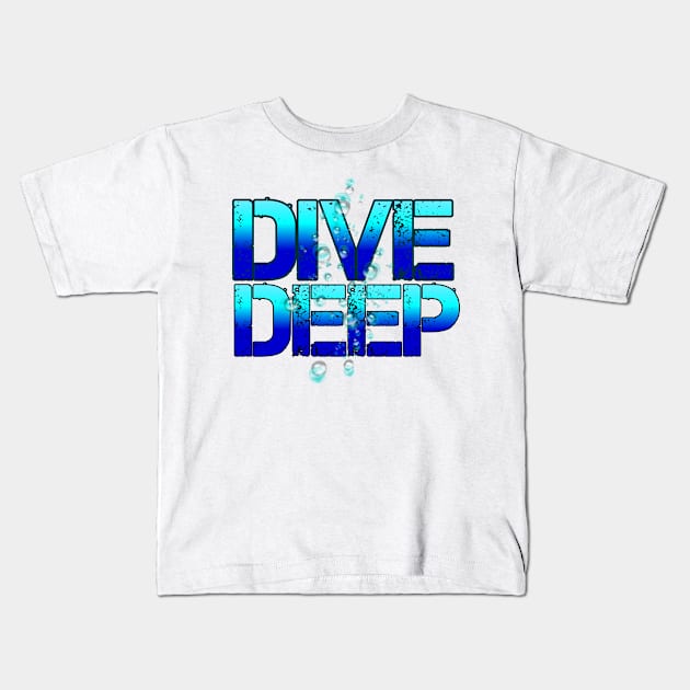 Scuba diving t-shirt designs Kids T-Shirt by Coreoceanart